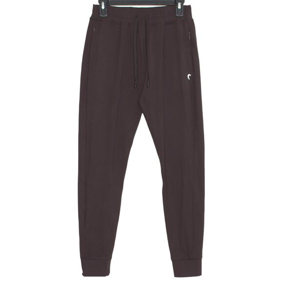 NEW Zyia Jogger Confluence Pull On Athleisure Minimalist Lounge Bark Brown Large - Picture 1 of 5